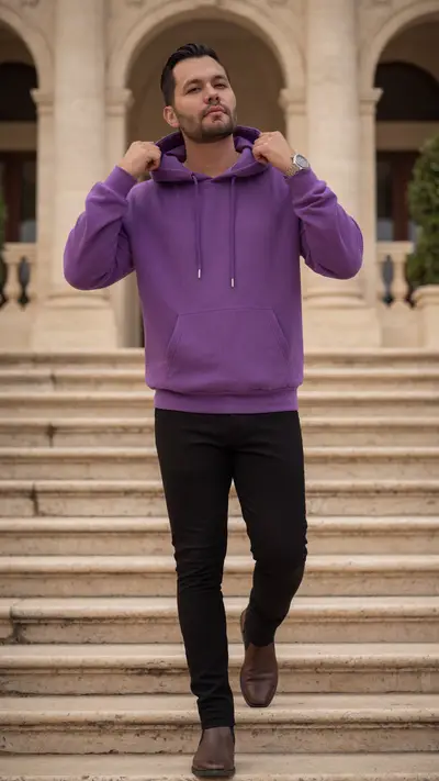 Buzo con Capota Morado