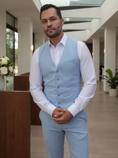 Chaleco Azul Celeste