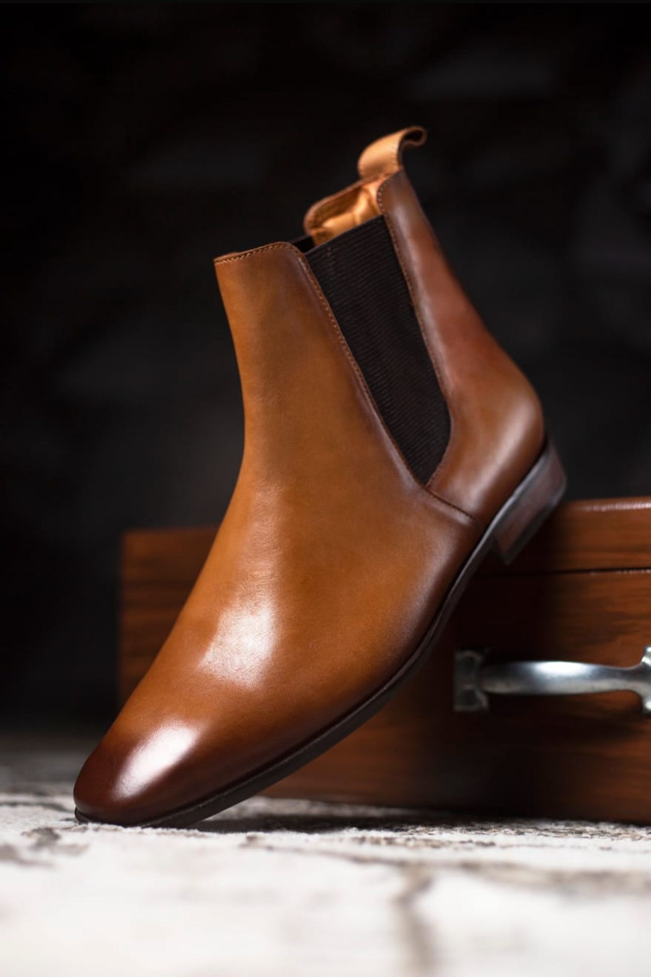 Botas Chelsea Camel