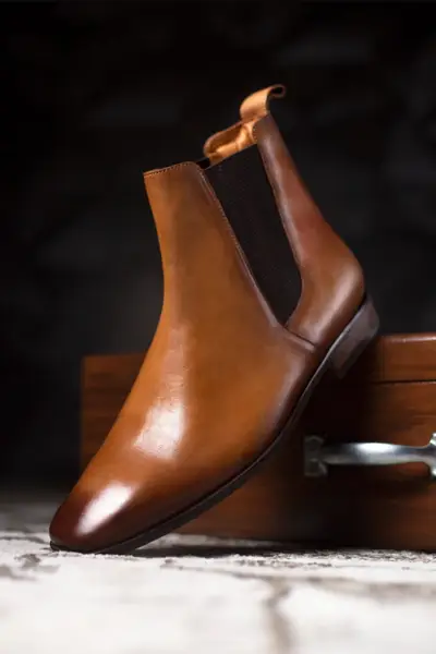 Botas Chelsea Camel